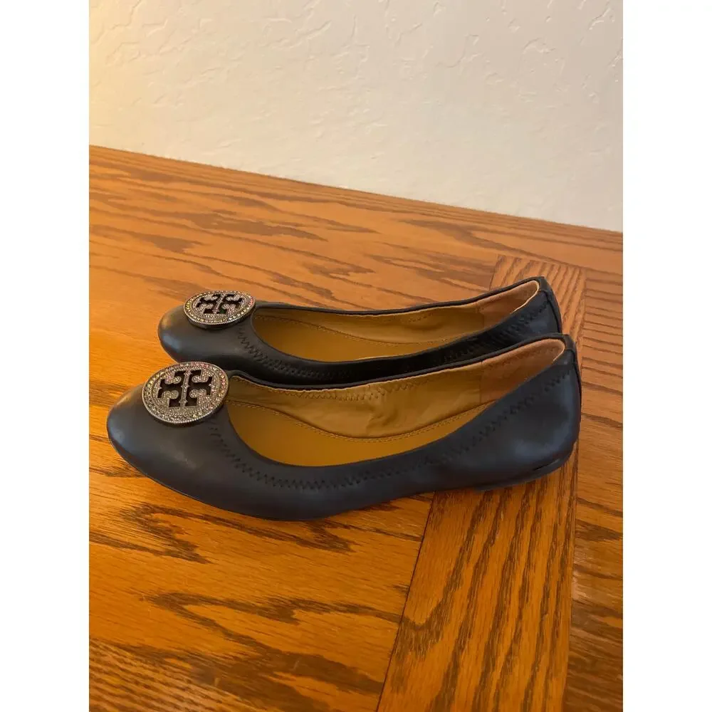 Tory Burch  embellished ballet flat size 8.5
